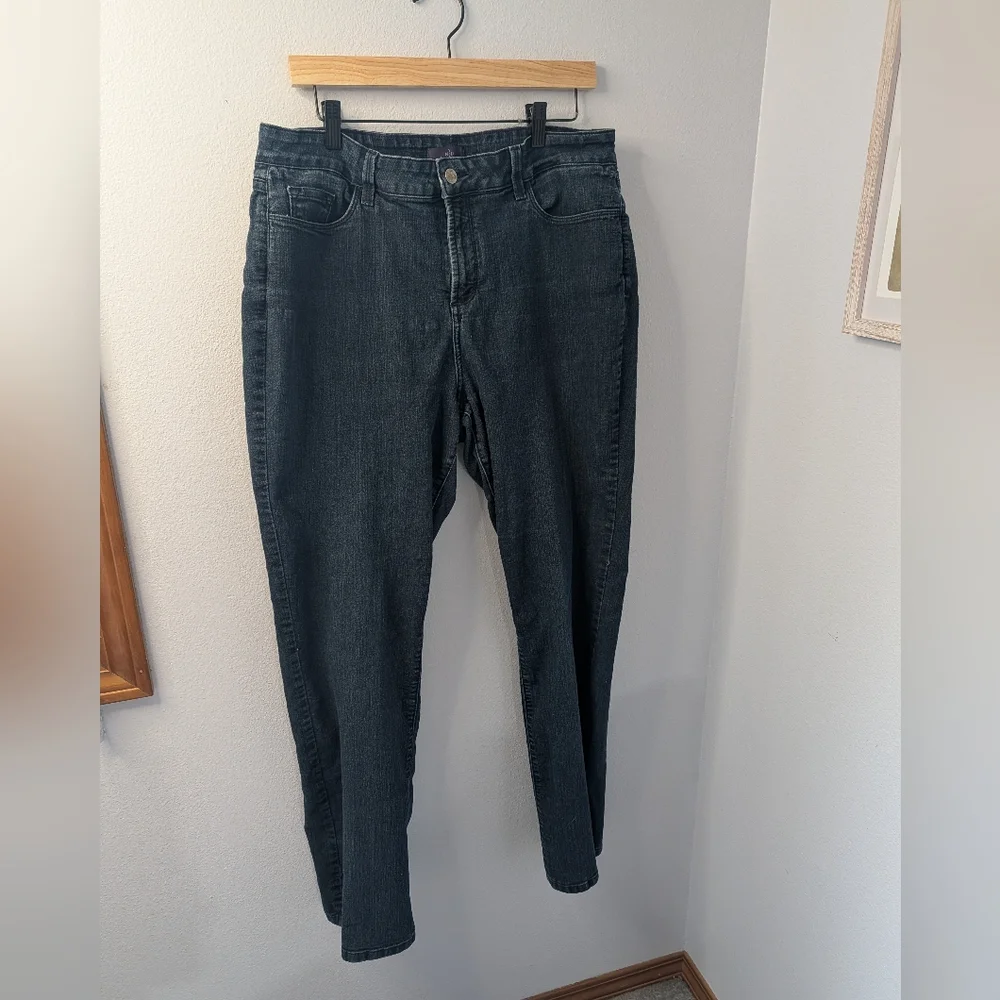 NYDJ Women's Dark Wash Straight Leg Jeans, Size 16